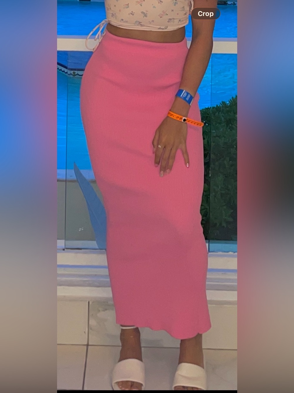 Meshki pink skirt